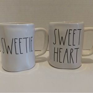 NWOT: Rae Dunn set of Sweet Heart/Sweetie mugs